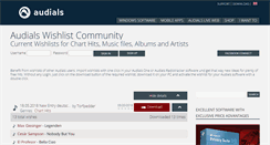 Desktop Screenshot of community.audials.com